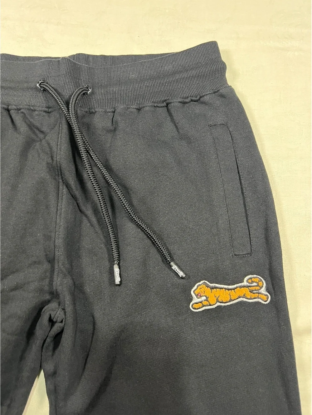 Le Tigre Black Fleece Sweatpants Size Medium Stitched